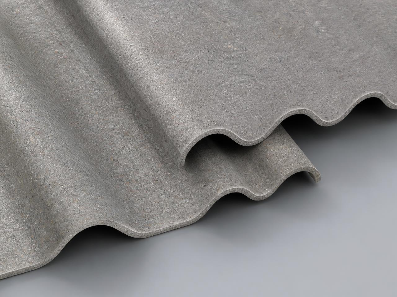 Two corrugated PolyAl sheets nested at a side lap, showing the profile fit